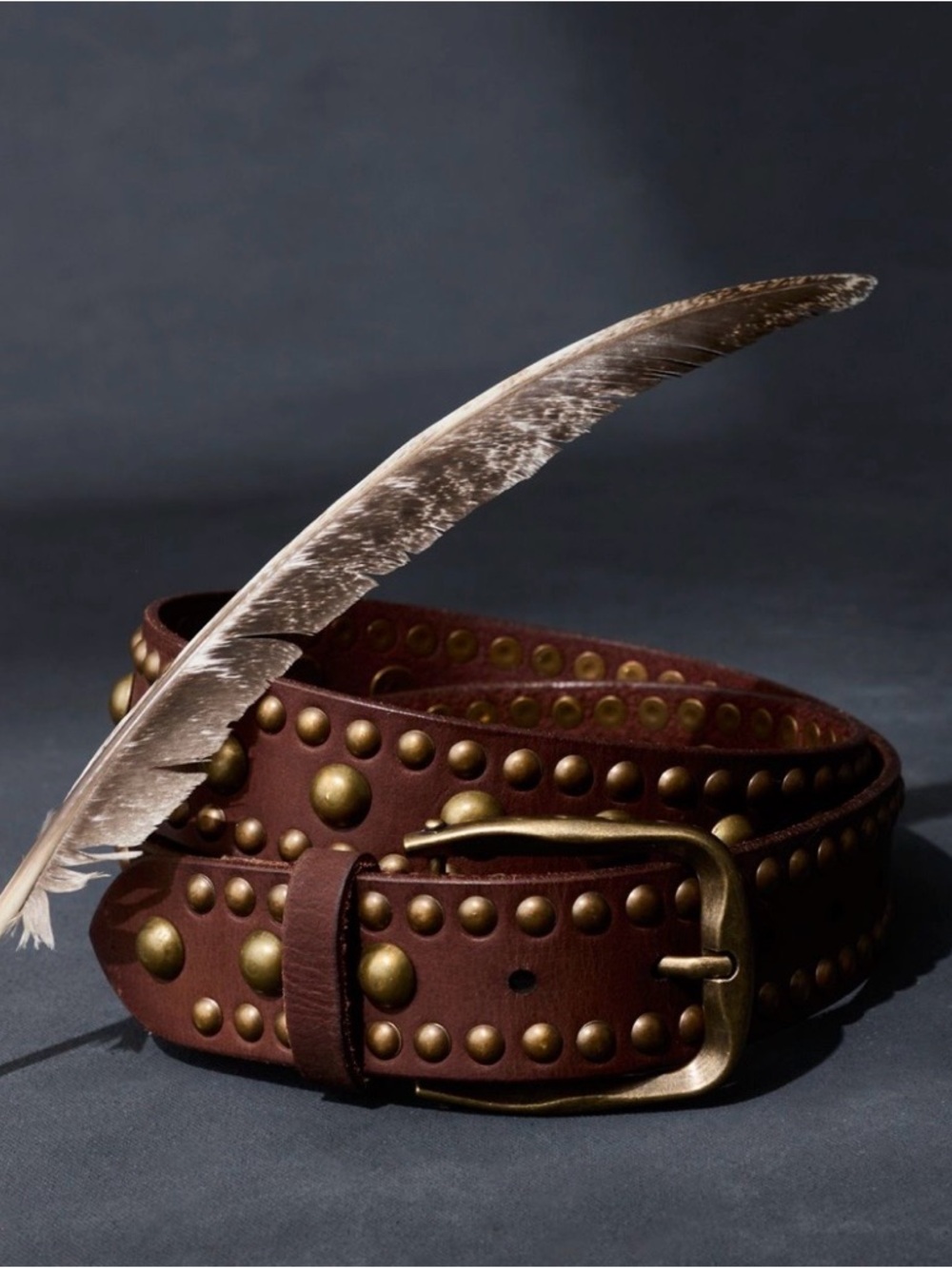 NWOT!  Free People We The Free Sola Stud Belt Leather ~ M/L